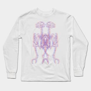 Owl skeleton II 3D Long Sleeve T-Shirt